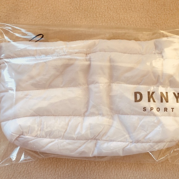 NEW Bag Clutch Style DKNY Sport White Puffer Style Casual - Picture 10 of 10
